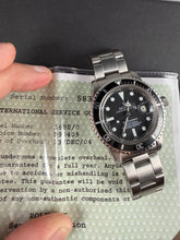 Load image into Gallery viewer, Rolex Submariner 1680 with Service Dial and Papers
